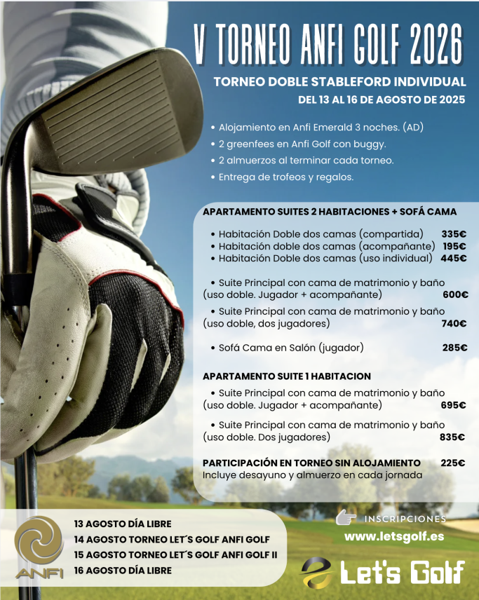 V TORNEO ANFI LET´S GOLF